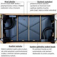 Stolní fotbal fotbálek TUNIRO BASIC - černá